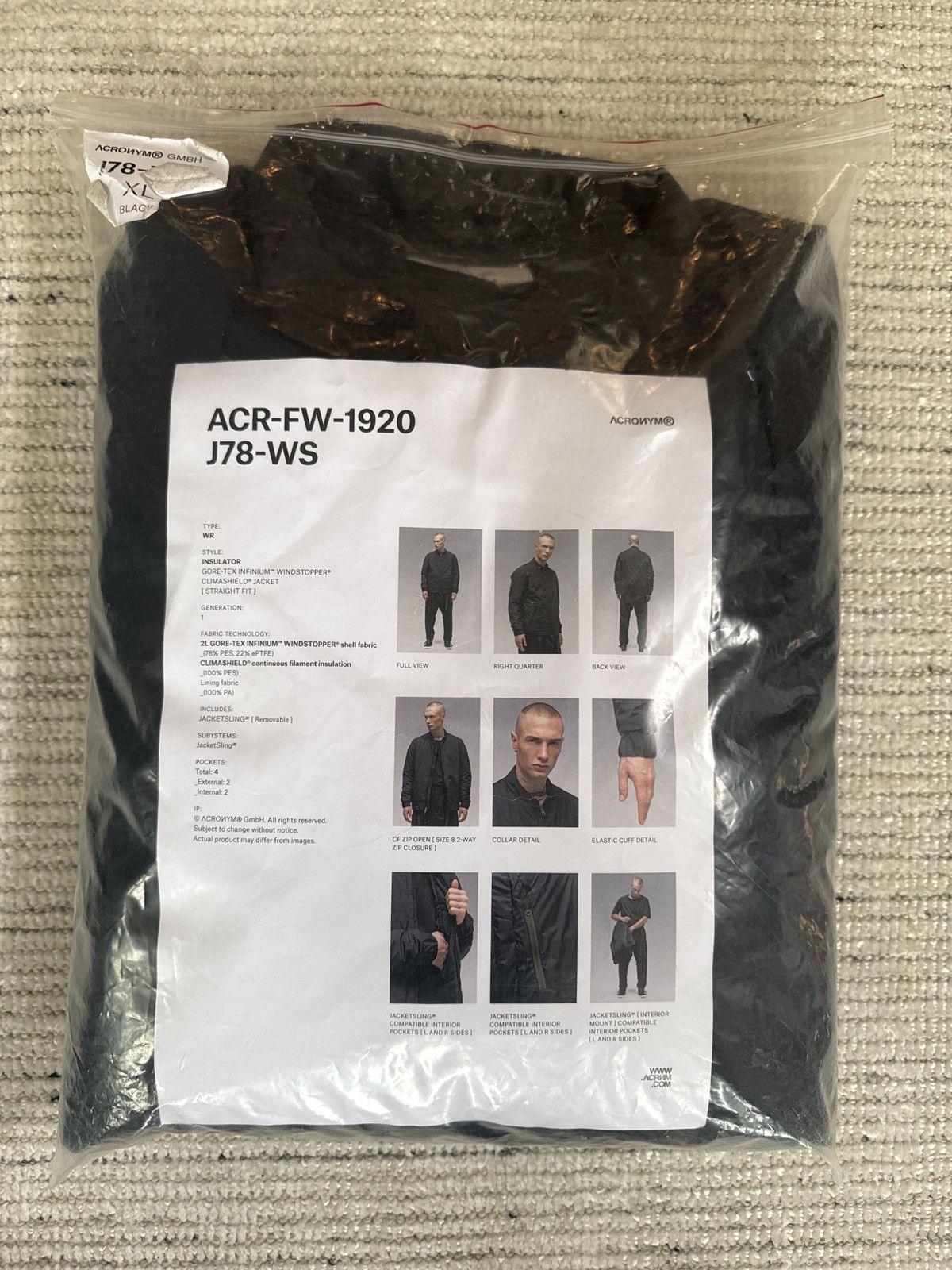 Acronym J 78 Ws Jacket | Grailed