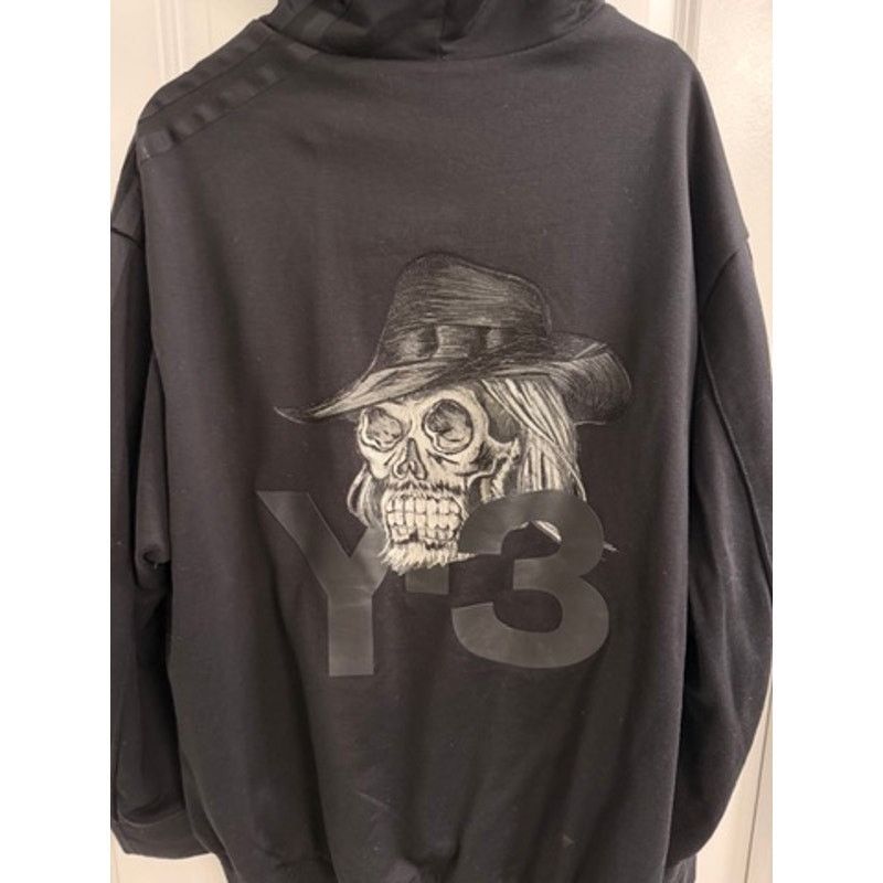 Y-3 Y-3 Yohji Yamamoto Skull Graphic Full Zip Hoodie Black Size US L / EU 52-54 / 3 - 1 Thumbnail