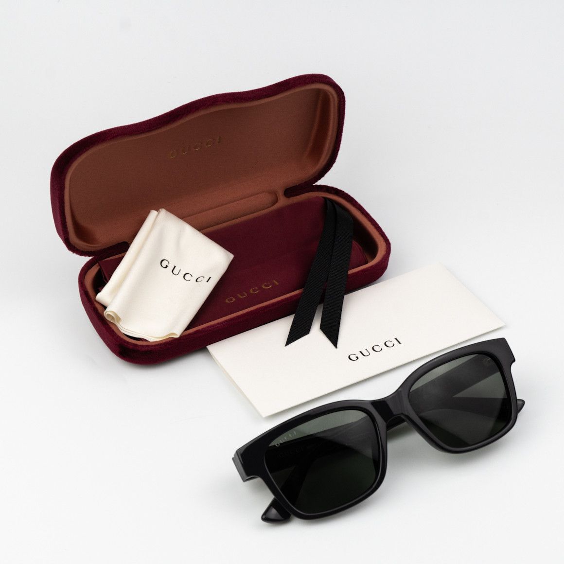 Gucci NEW Gucci GG1716S 003 Grey Square Unisex Sunglasses Size ONE SIZE - 9 Thumbnail