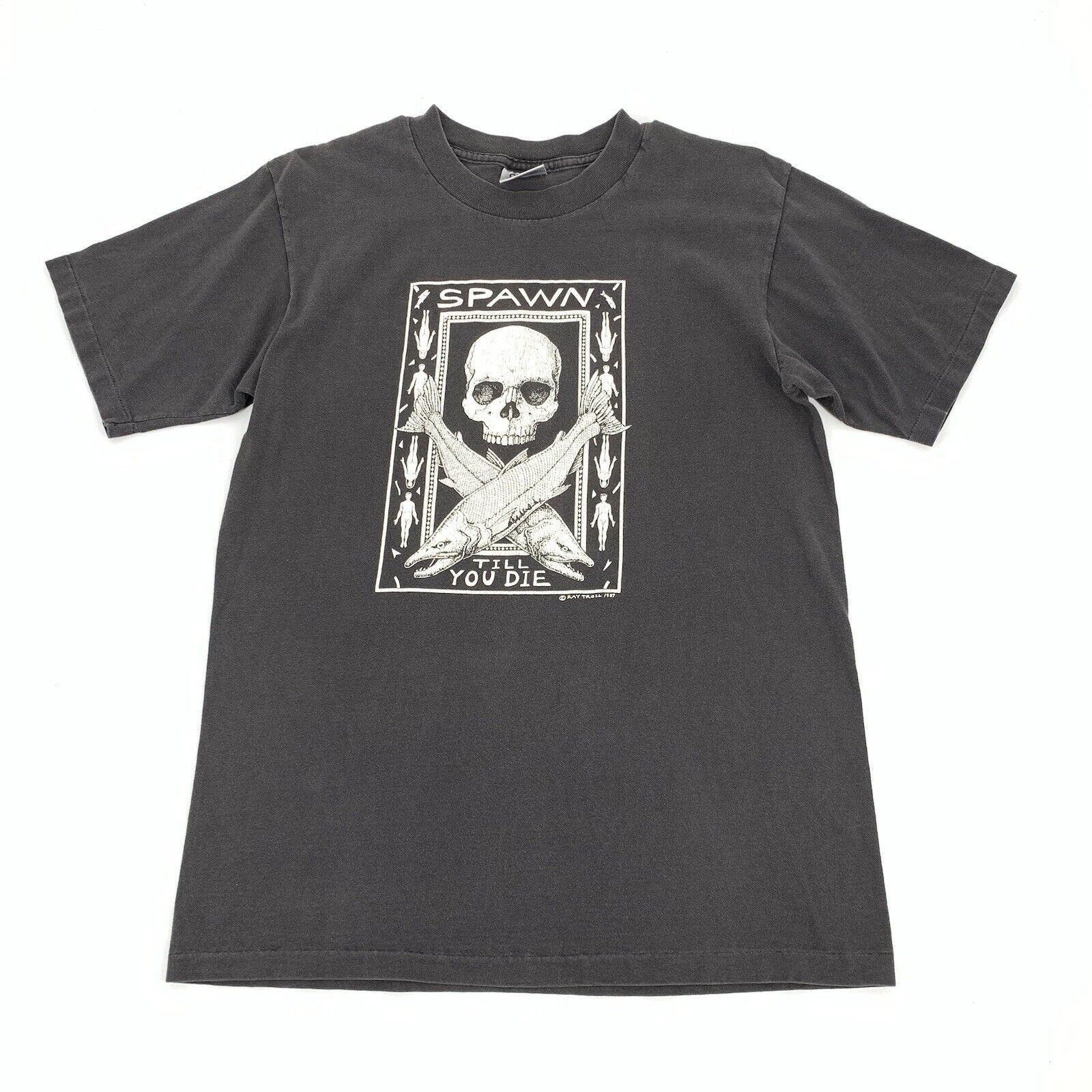 Vintage Vintage 1987 Ray Troll Spawn Till You Die T-Shirt Large Mens Size US L / EU 52-54 / 3 - 1 Thumbnail