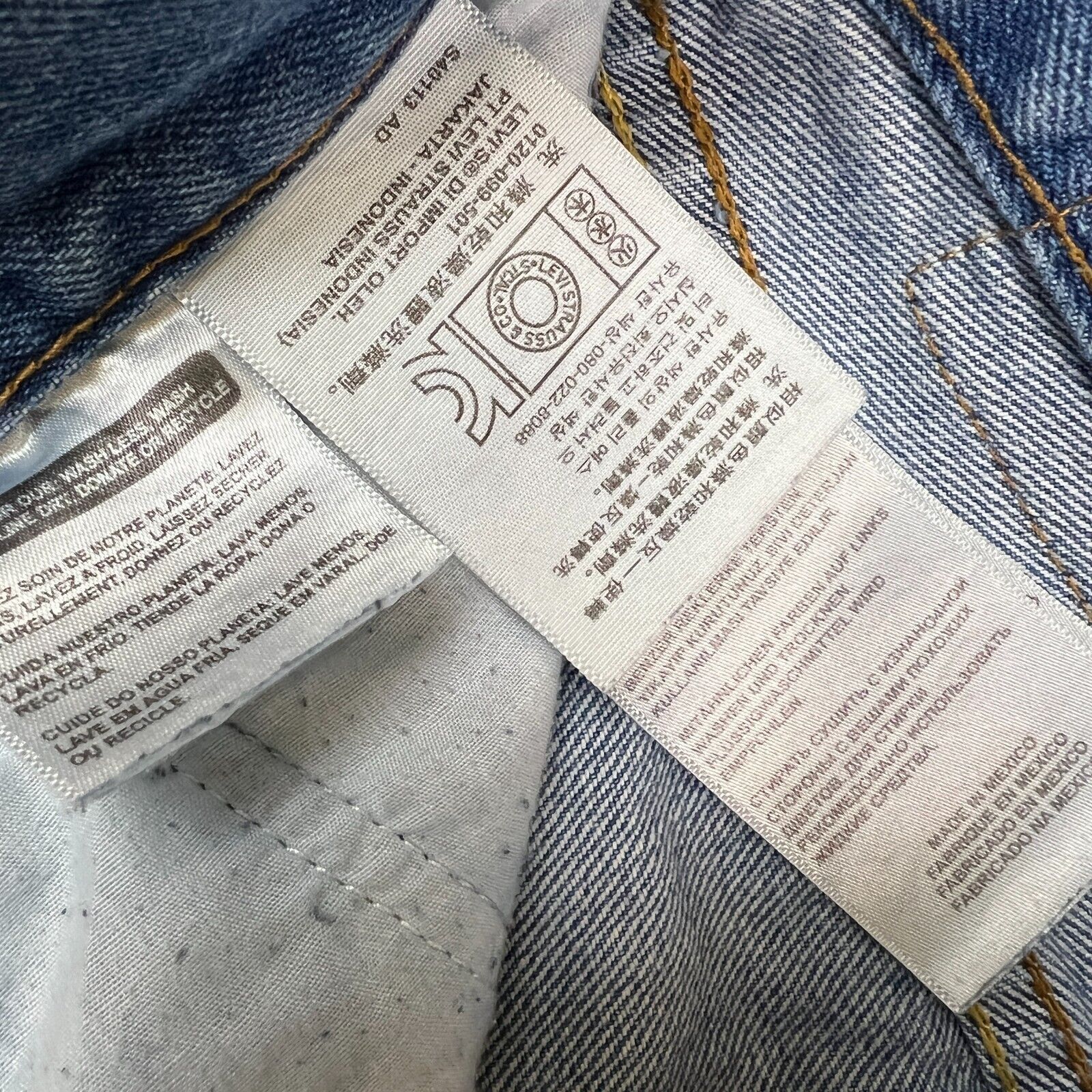 Levi's × Vintage Levi's 505 Jeans 36x29 Original Straight Leg Denim Pants Size US 36 / EU 52 - 10 Thumbnail