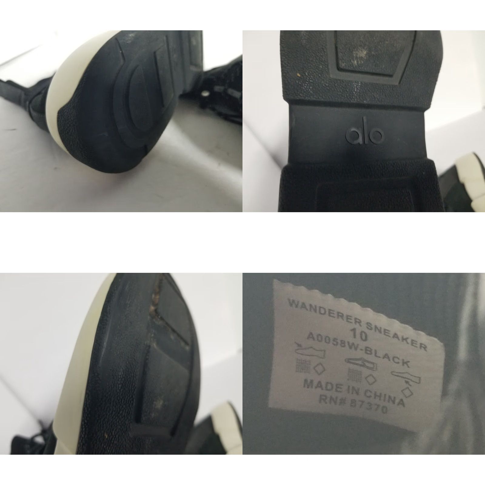 Alo Yoga ALO YOGA Velocity Wanderer Sneaker Shoes Black White High Top Size 10 Women's Athletic Shoe Size L / US 10 / IT 46 - 9 Thumbnail