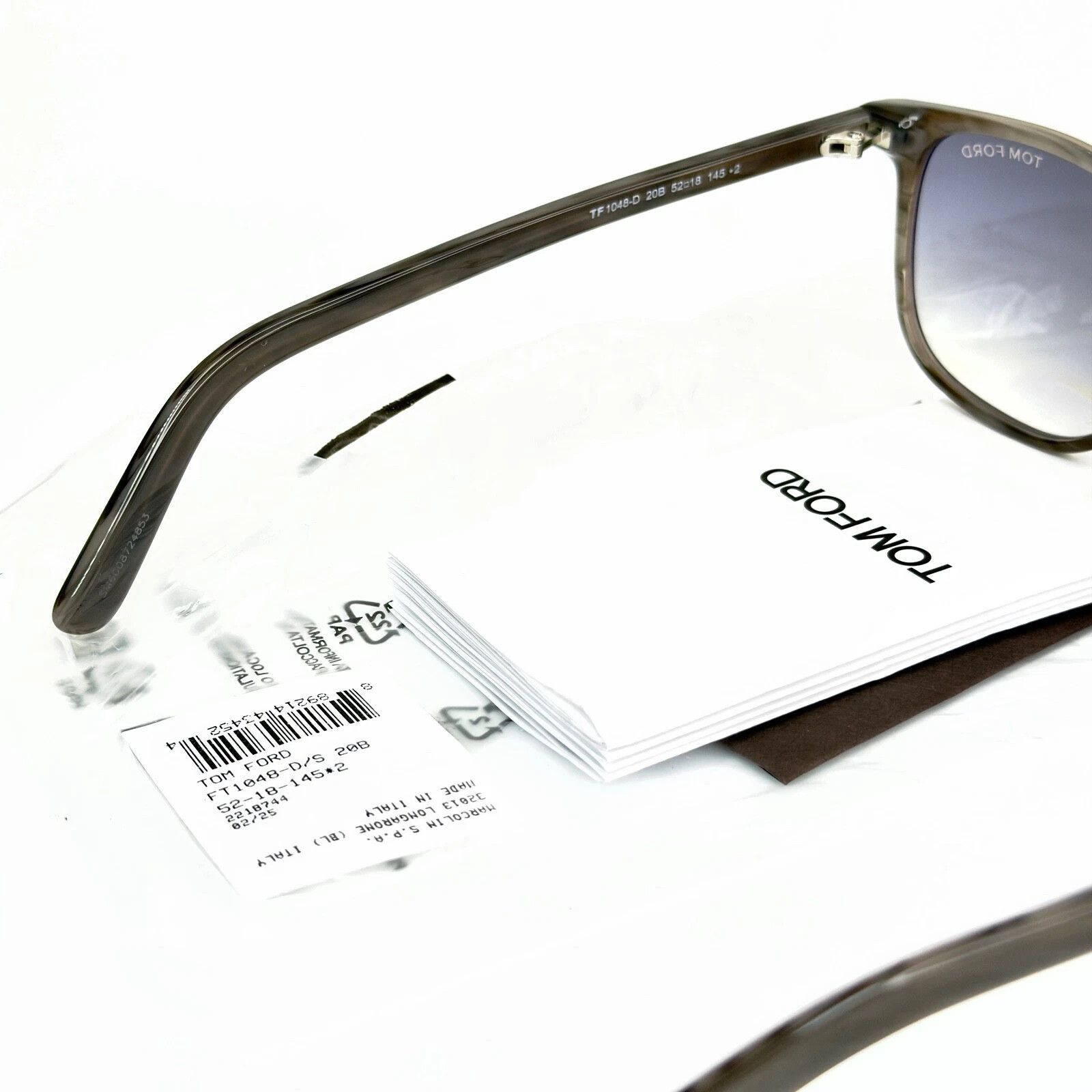 Tom Ford TOM FORD TF1048D 20B Horn Gray Modern Sunglass 1048 FT1048 Size ONE SIZE - 9 Thumbnail