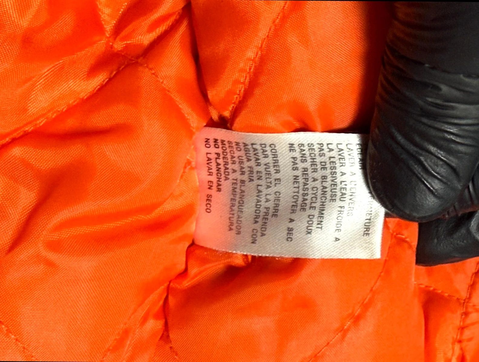 Vintage Harley Davidson Leather Jacket Big Logo Black Orange Size US L / EU 52-54 / 3 - 12 Thumbnail