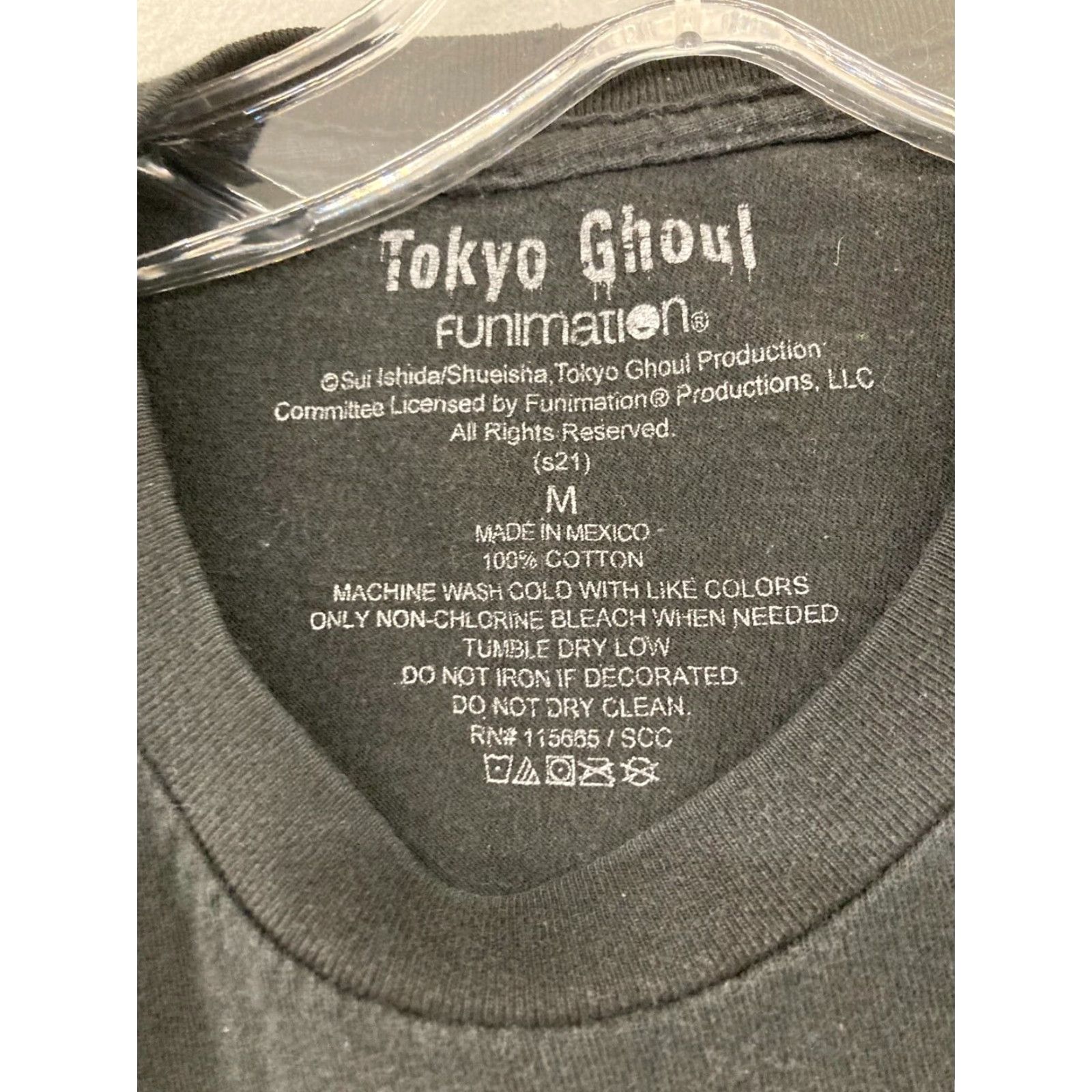 Vintage Tokyo Ghoul Nike Shirt Mens TShrt Medium Black Anime Size US M / EU 48-50 / 2 - 5 Thumbnail