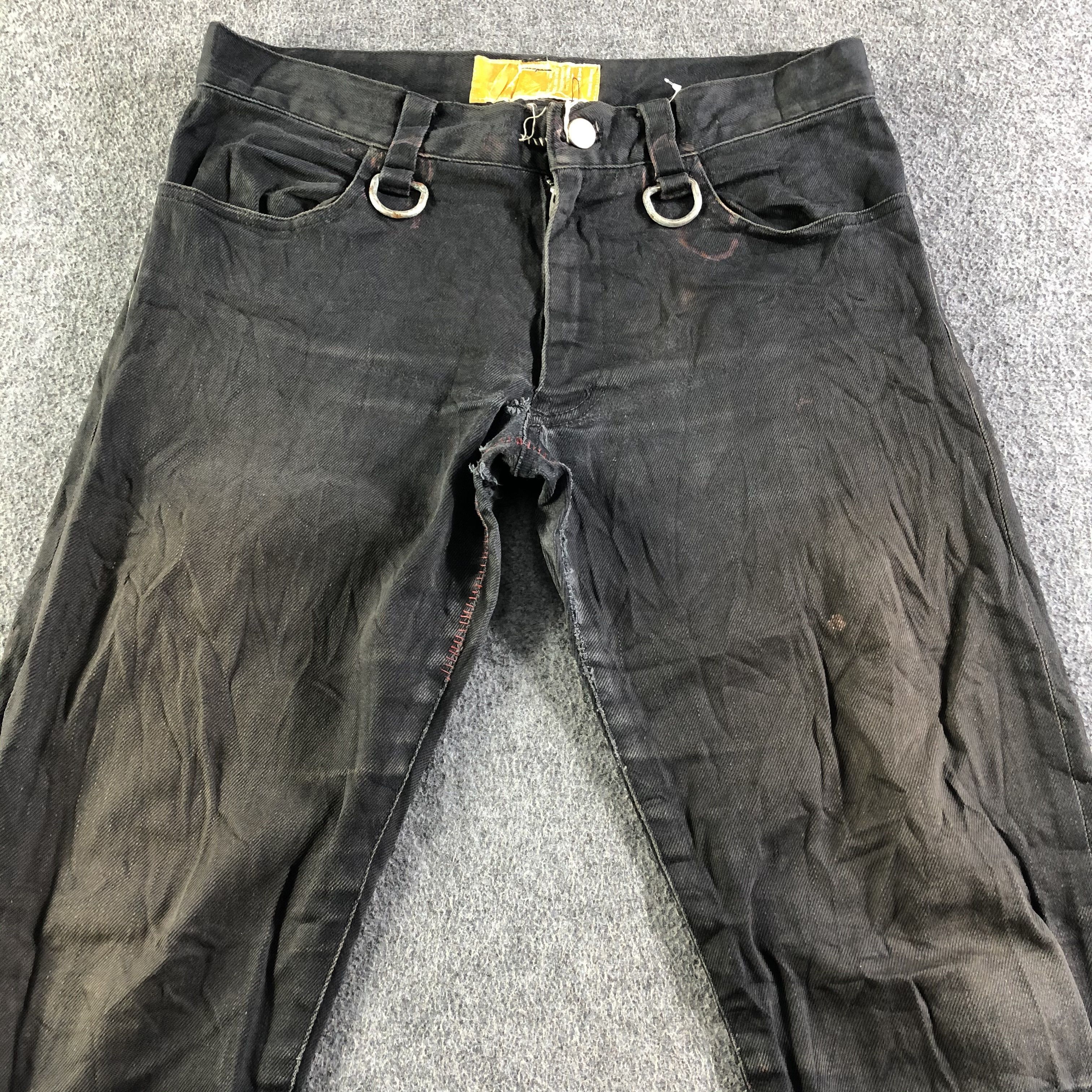 Nozomi Ishiguro Vintage Nozomi Ishiguro Bondage Jeans-J4552 Size US 30 / EU 46 - 3 Thumbnail