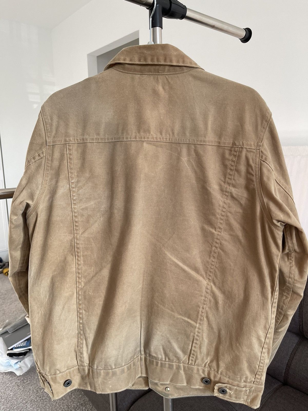 Flint And Tinder Flint and Tinder flannel-lined waxed trucker jacket Size US M / EU 48-50 / 2 - 3 Thumbnail
