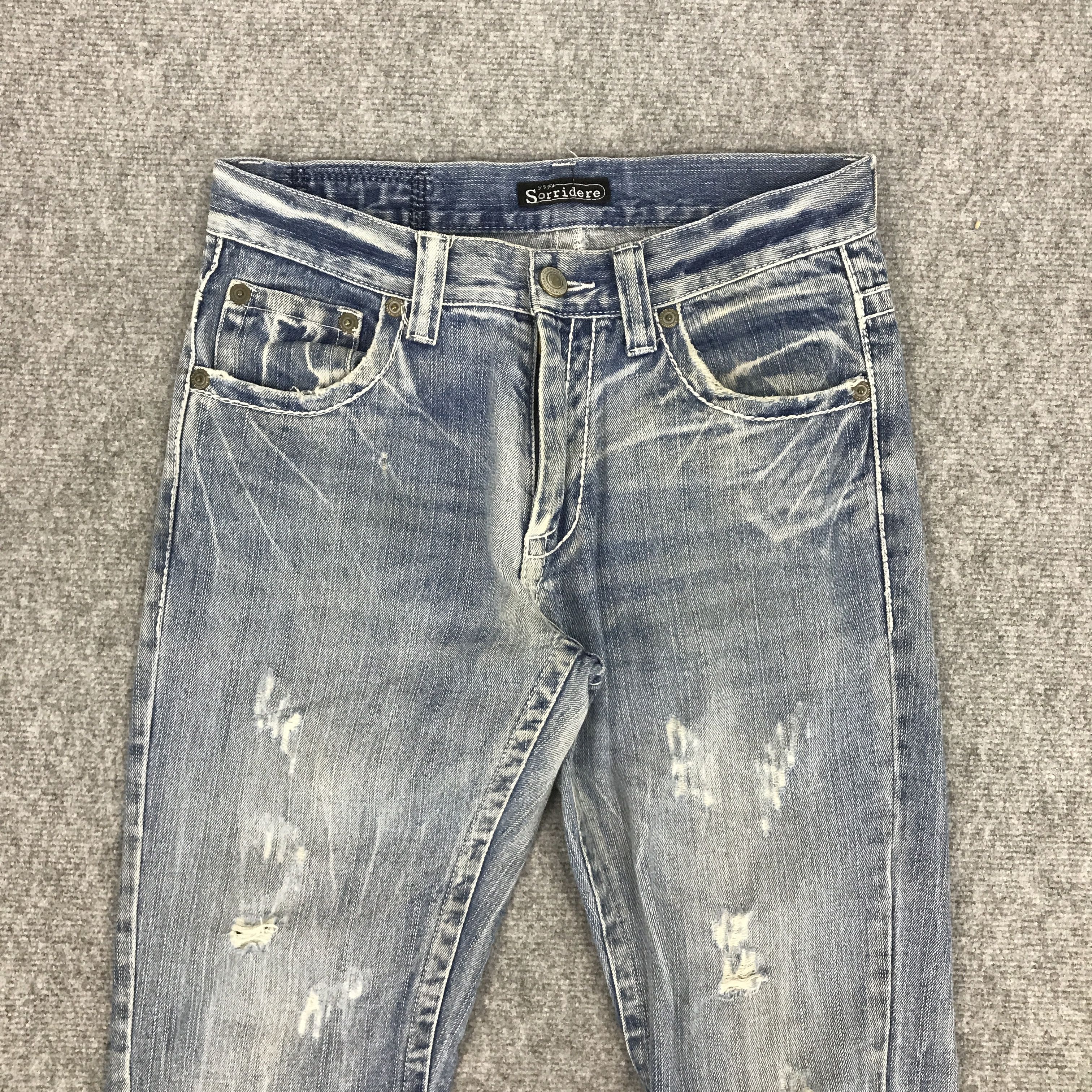 Japanese Brand JAPAN STYLE DENIM SORRIDERE DISTRESSED BOOTCUT JEANS Size US 30 / EU 46 - 3 Thumbnail