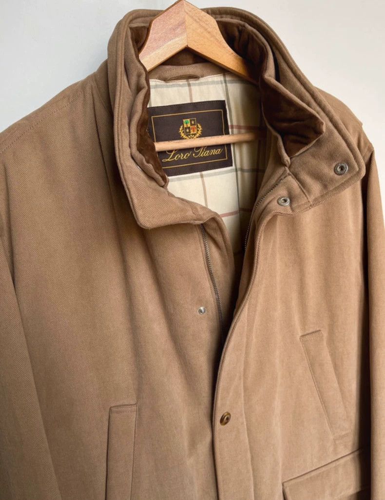 Loro Piana LORO PIANA Long Coat, Cotton Size US XL / EU 56 / 4 - 4 Thumbnail