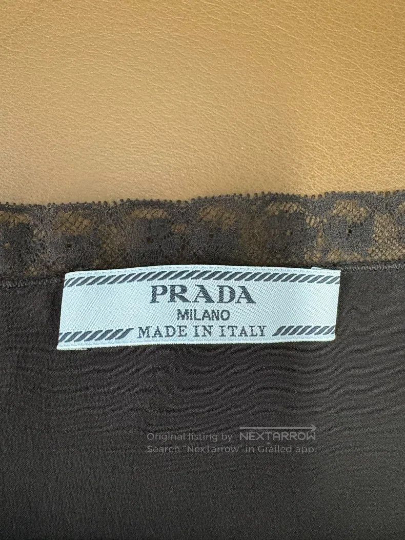Prada Prada Black show style orch slanted collar silk long sleev Size M / US 6-8 / IT 42-44 - 6 Thumbnail