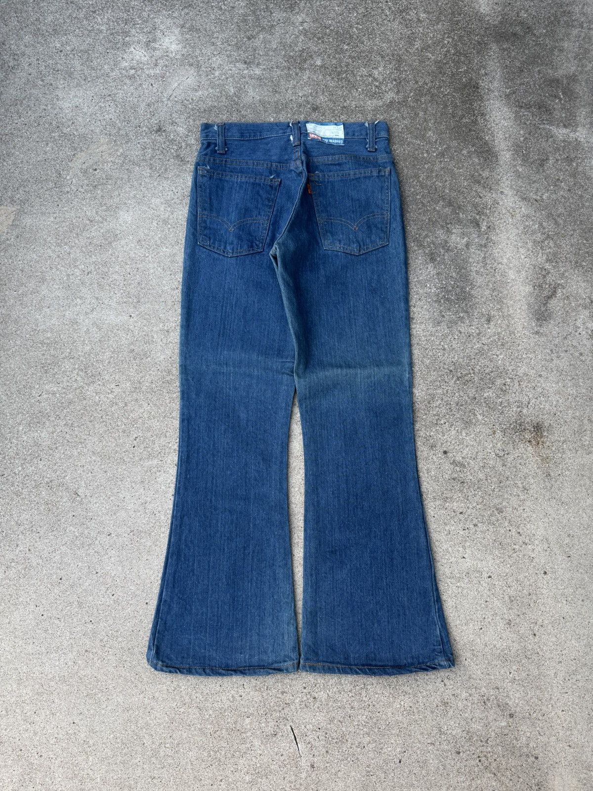 Levi's × Vintage Vtg 70’s Levi’s 646 Orange Tab Bellbottom Flare Jeans 28x28 Size US 28 / EU 44 - 3 Thumbnail