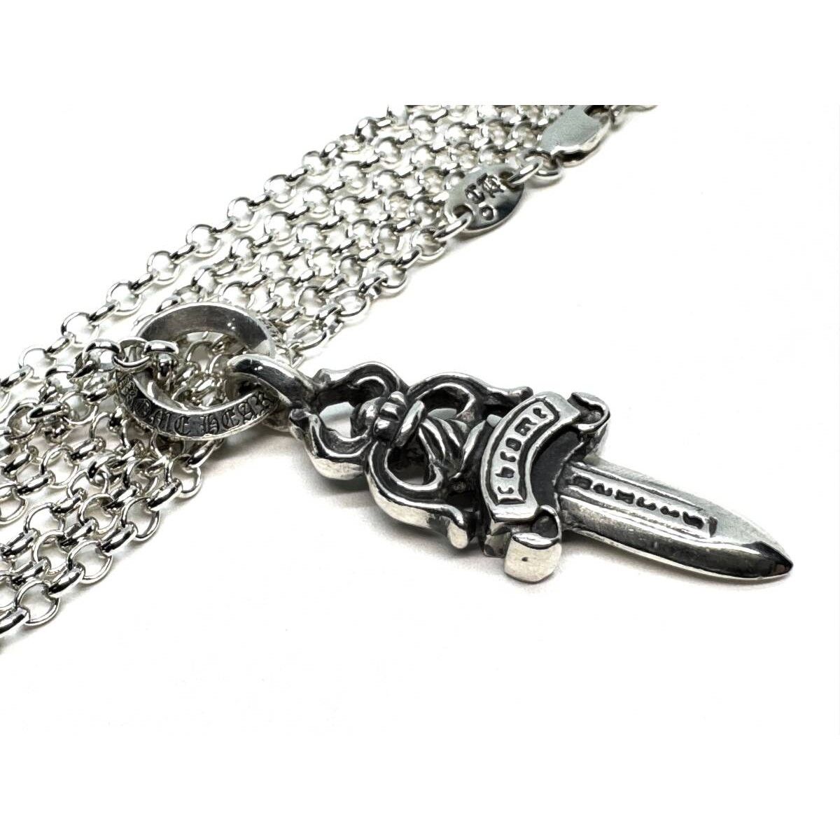 Chrome Hearts Chrome Hearts Dagger Charm Roll Chain 925 Silver Size ONE SIZE - 6 Thumbnail