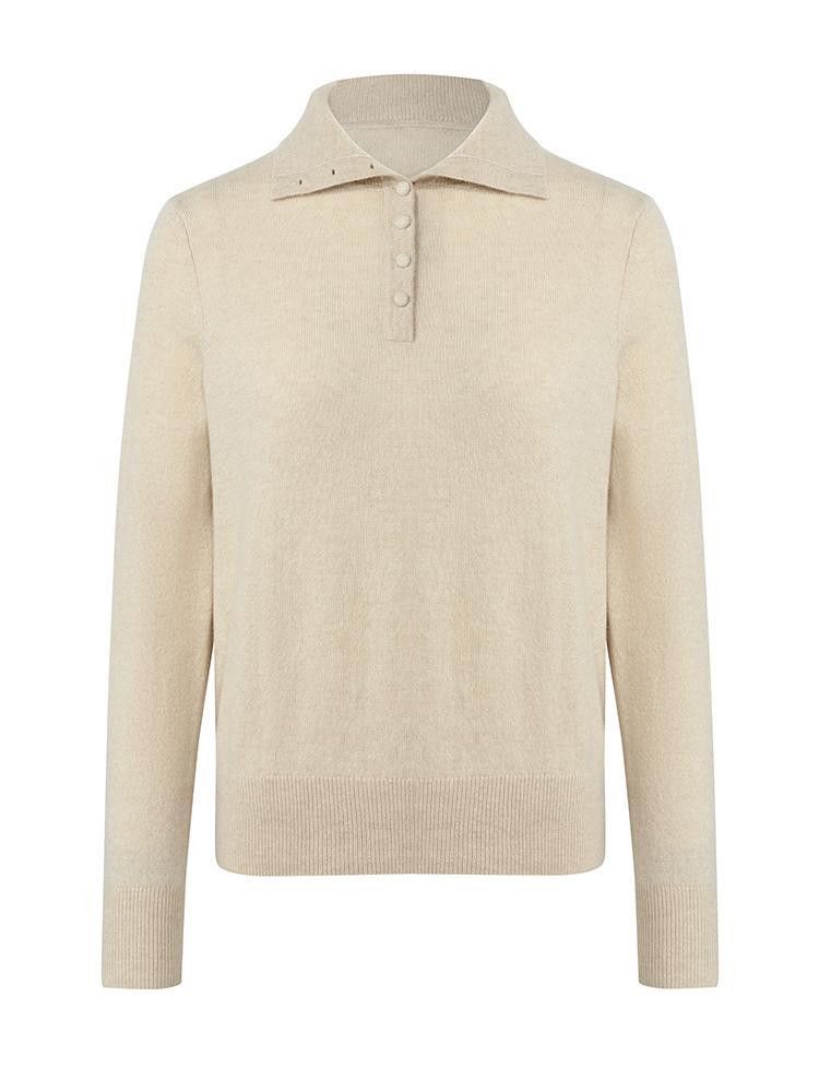 Other cashmere troyer beige sweater goelia1995 Size S / US 4 / IT 40 - 8 Thumbnail
