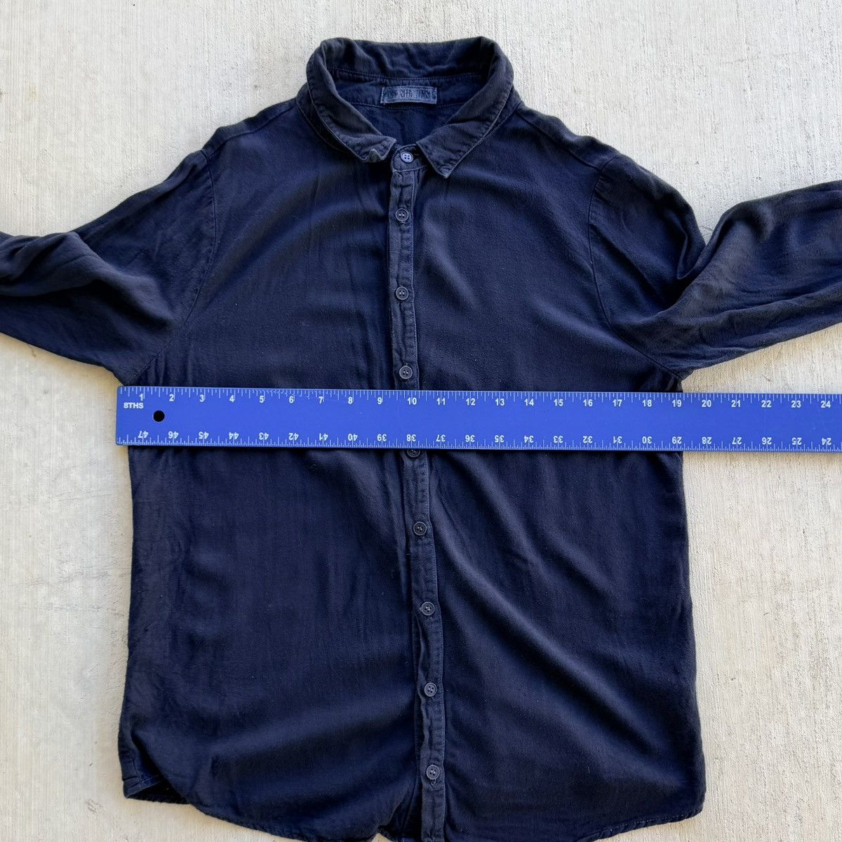 CP Shades CP Shades Shirt Men Size XS Rayon Wool Blend Navy Size US XS / EU 42 / 0 - 5 Thumbnail