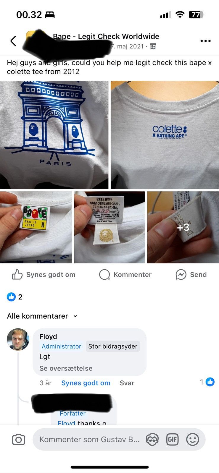 Bape × Colette Rare bape x colette tee Size US M / EU 48-50 / 2 - 10 Thumbnail