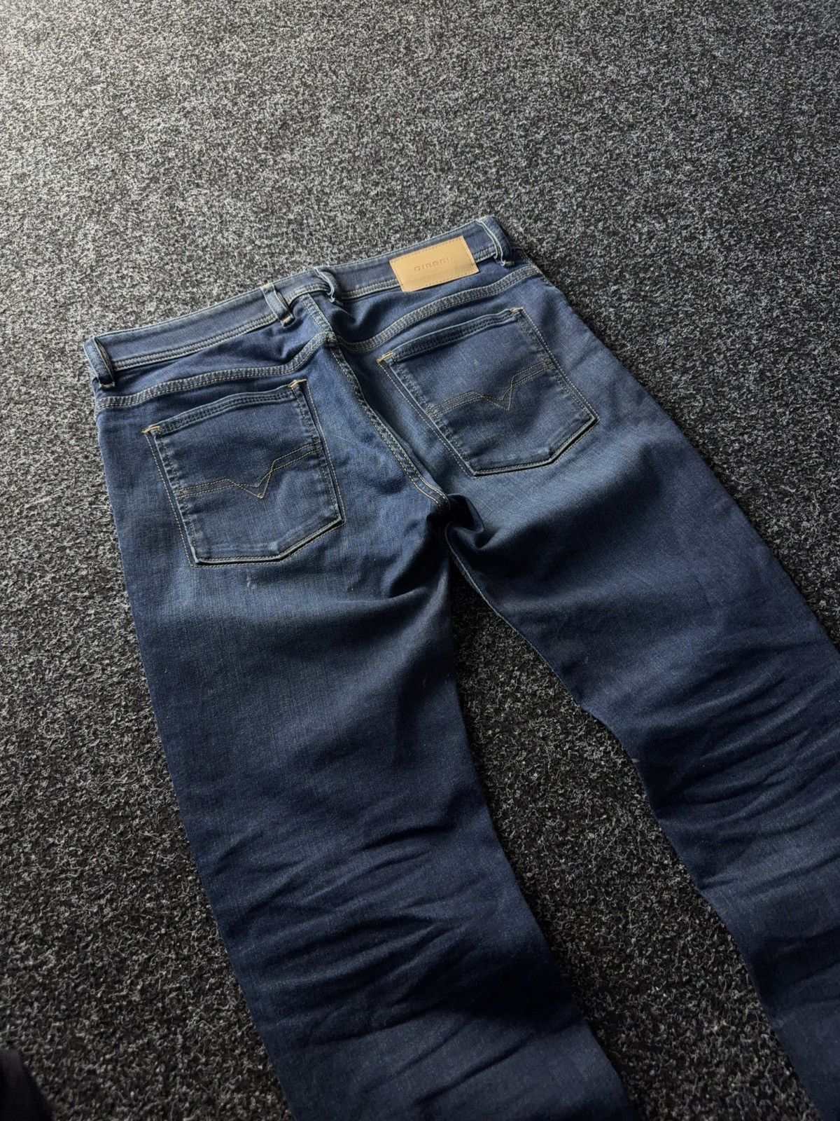 Diesel Designer Dirty Diesel Sleenker Skinny Jeans Blue Wash W30 Size 30" / US 8 / IT 44 - 17 Thumbnail