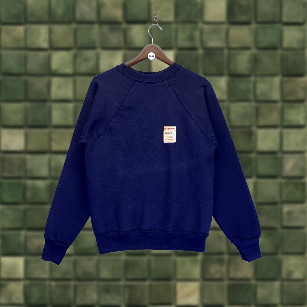Vintage VINTAGE Bricks Athletic Blue Sweatshirt Unisex Adults Medium NWD-9459 Size M / US 6-8 / IT 42-44 - 1 Thumbnail