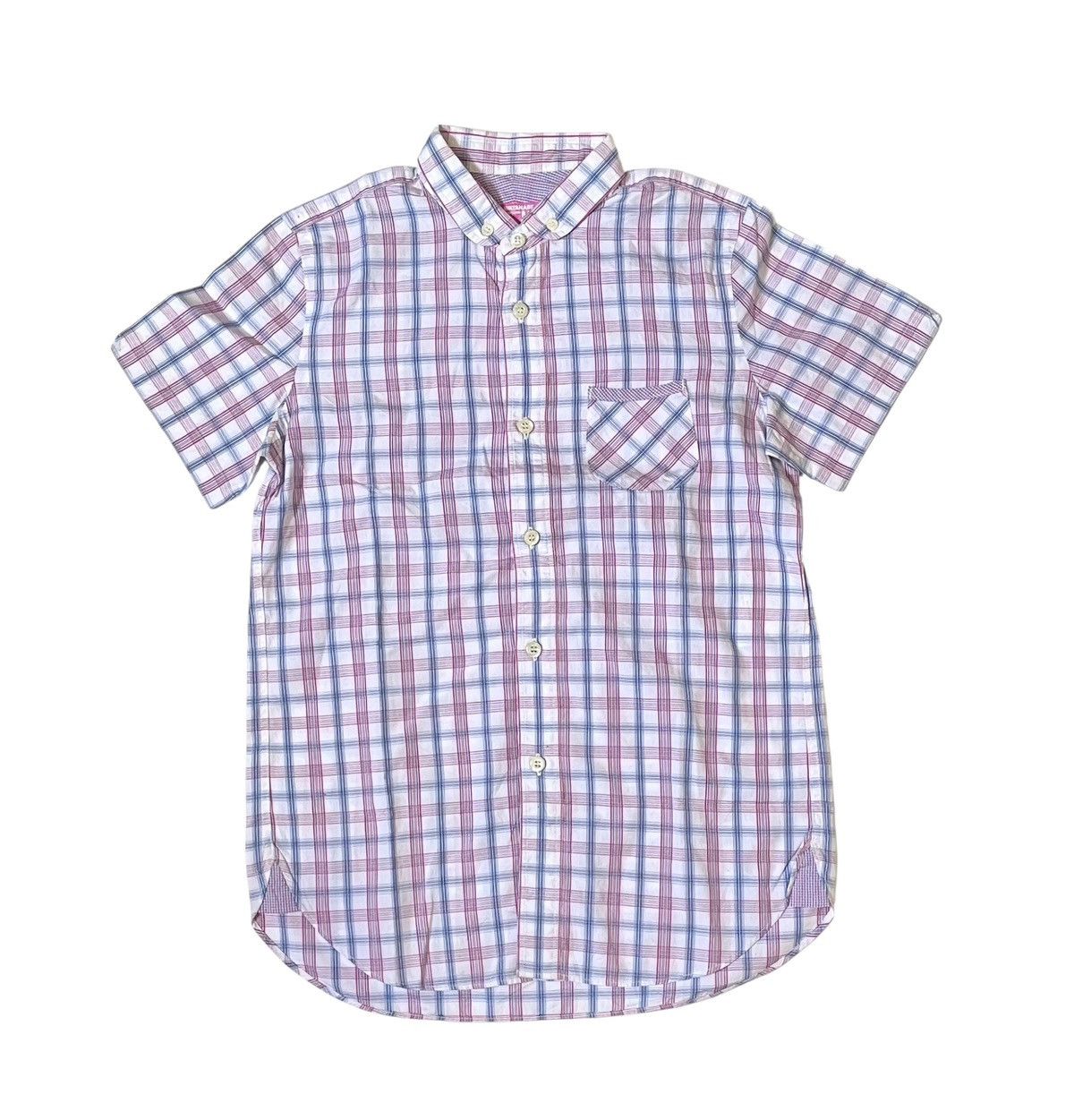 Junya Watanabe Junya watanabe cdg man pink AD2012 checkered button down Size US S / EU 44-46 / 1 - 1 Thumbnail
