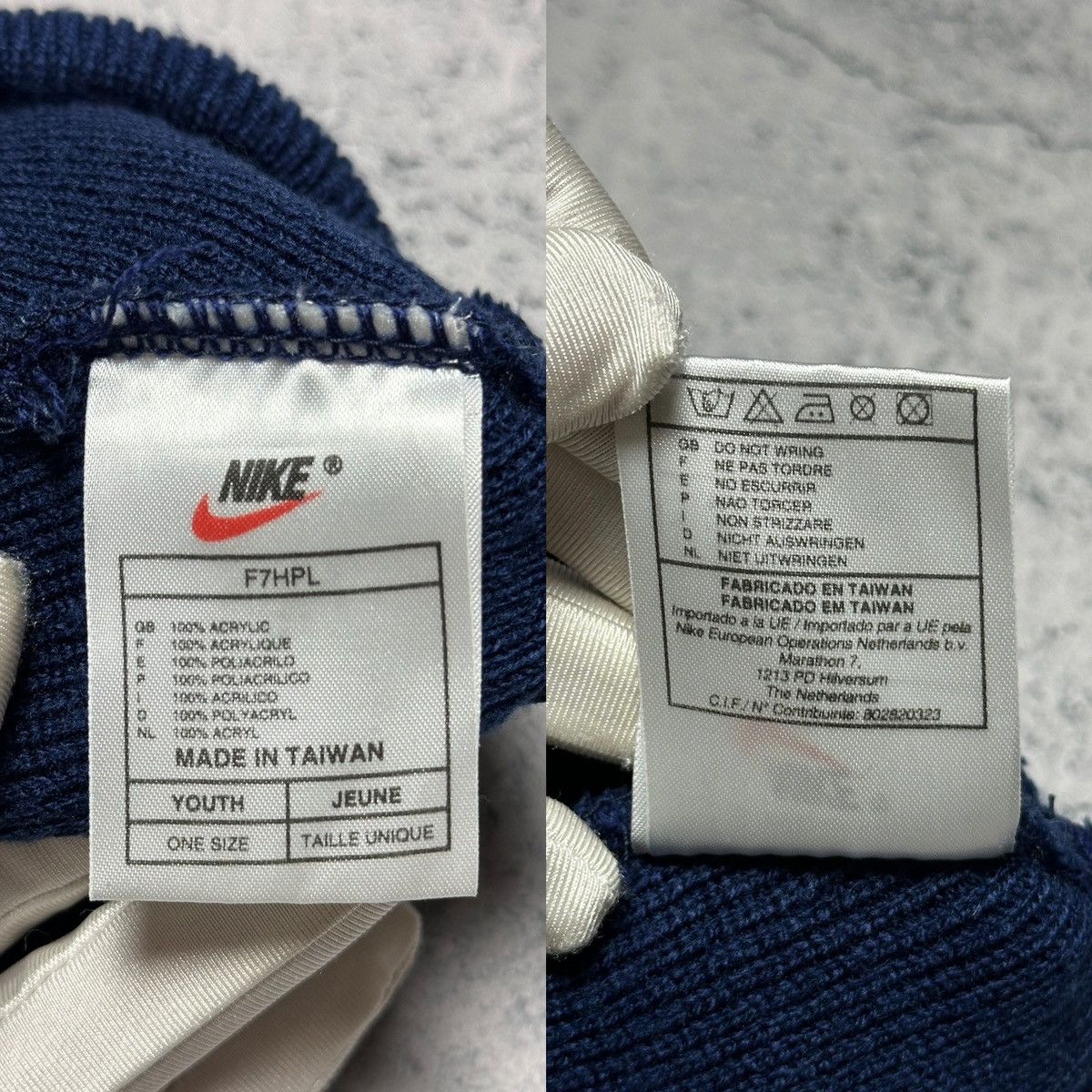 Nike Vintage Nike Beanie Hat Red Swoosh Logo Size ONE SIZE - 8 Thumbnail