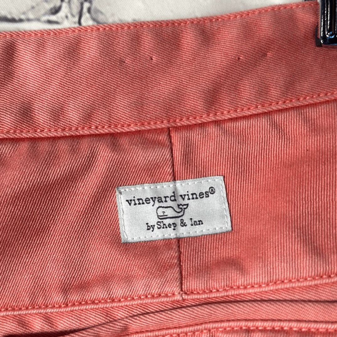 Vineyard Vines Vineyard Vines Club Pants Men Chino Style 1P0110 Rhubarb W35 x L32 Tan/Beige Rhubarb VVC Pants Mens 35x32 Size US 35 - 3 Thumbnail