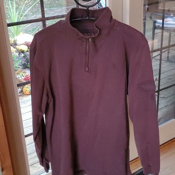 Other Browning Embroidered Logo Sz M Brown 1/4 Zip Pullover Sweats Size US M / EU 48-50 / 2 - 1 Thumbnail