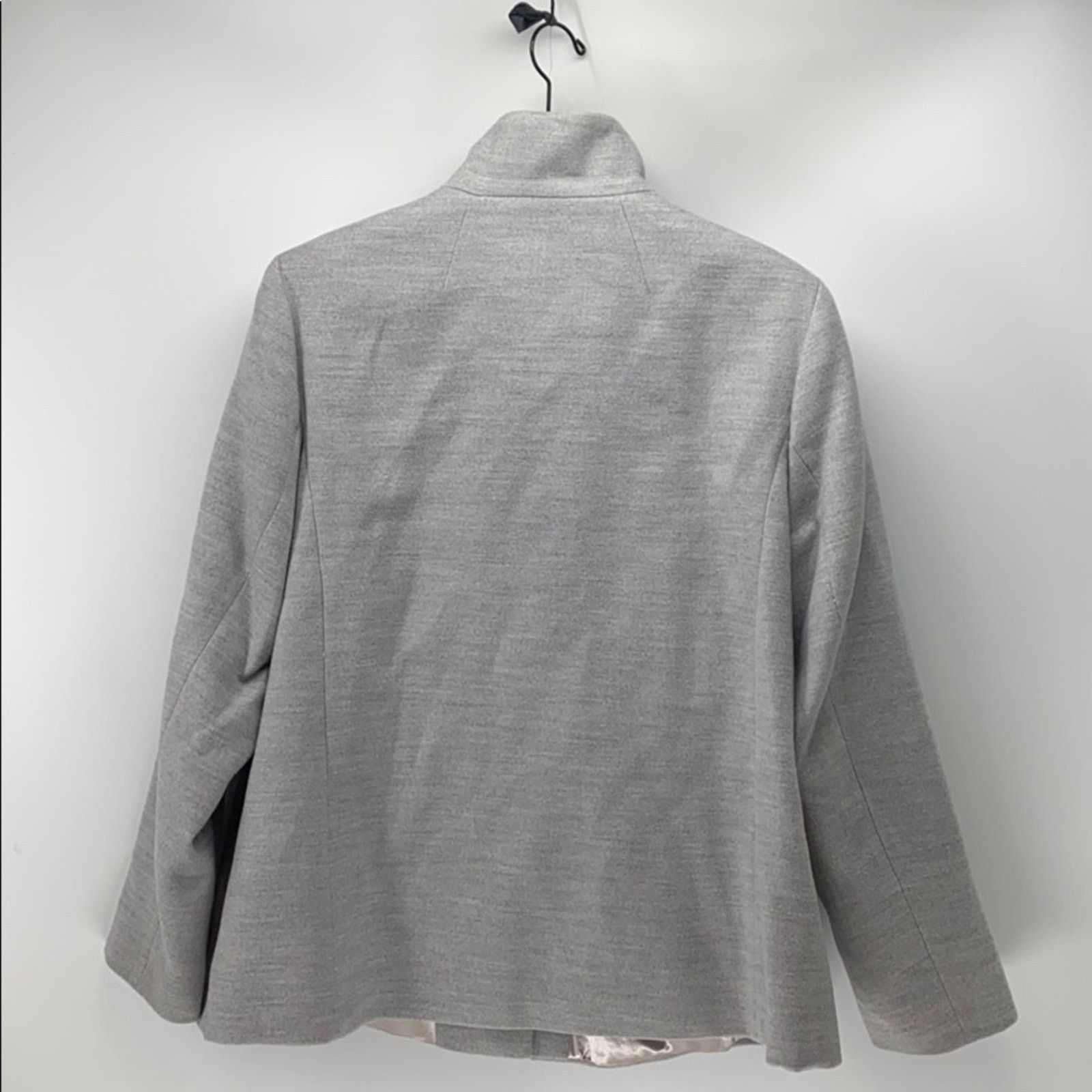 Lands' End Land’s End standard collard grey jacket minimalist size 18 Size XXL / US 16-18 / IT 52-54 - 2 Thumbnail