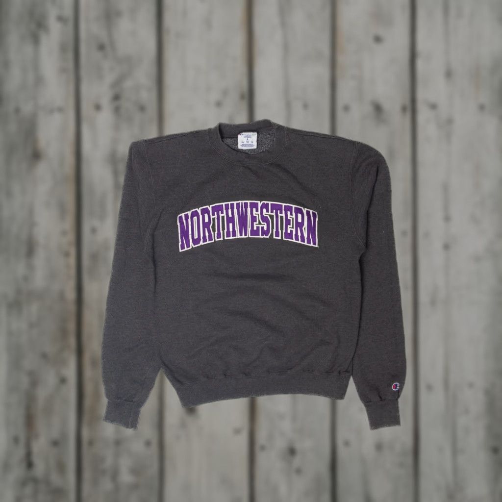 Champion VINTAGE Northwestern Sweatshirt Champion Small Grey 2010s Mens Womens Girls Boys 2010s Vintage Size US S / EU 44-46 / 1 - 1 Thumbnail