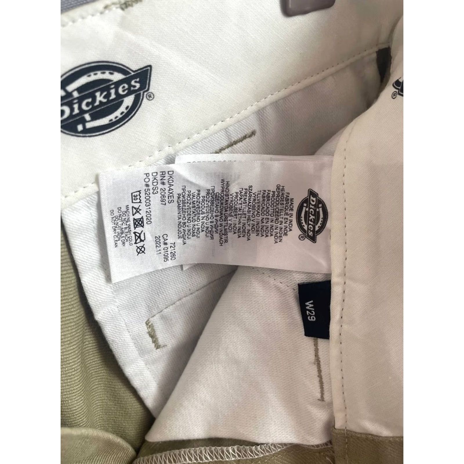 Dickies Dickies Mens Chino Shorts Size XS Tan Belt Loop Fly Button Outdoor Beach Size US 27 - 5 Thumbnail