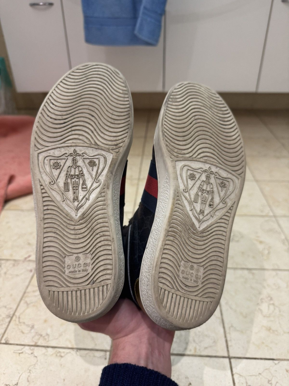 Gucci Gucci Black High Top Sneaker for Men and Women Size US 8 / EU 41 - 6 Thumbnail