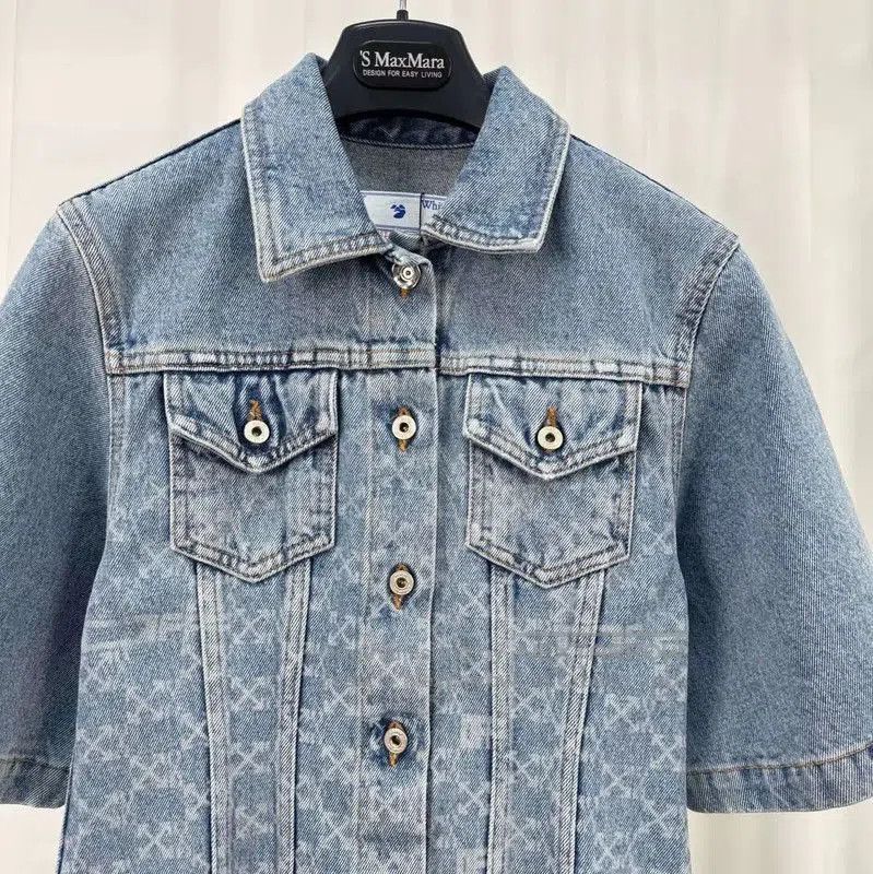 Off-White Off-White Summer Denim Short Sleeve Dress . Size M / US 6-8 / IT 42-44 - 3 Thumbnail