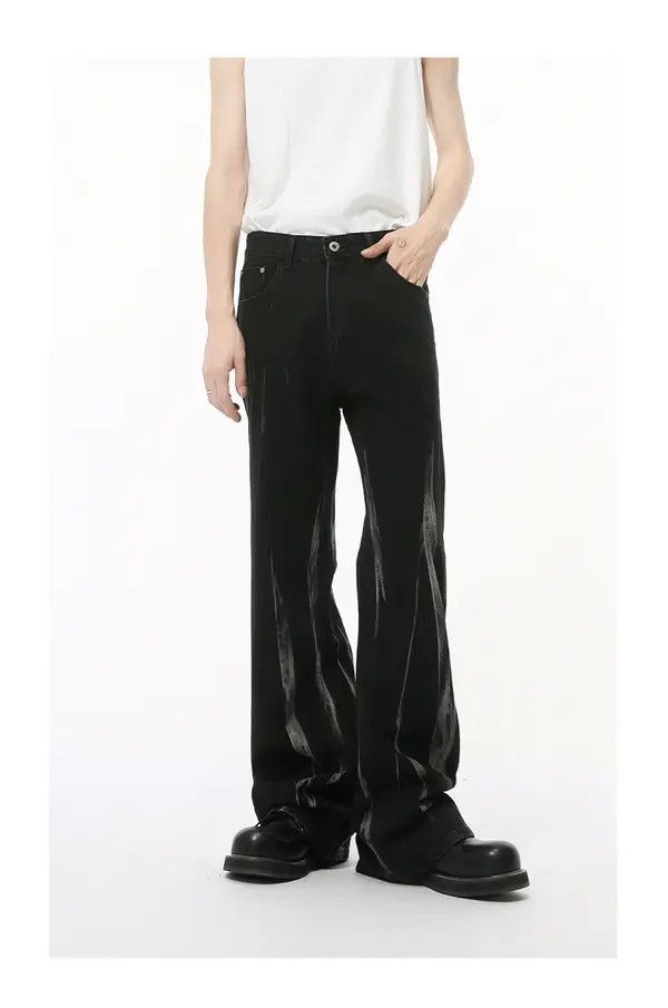 Japanese Brand Shi High street retro tie-dye heavy-duty flared casual jeans Size US 32 / EU 48 - 7 Thumbnail