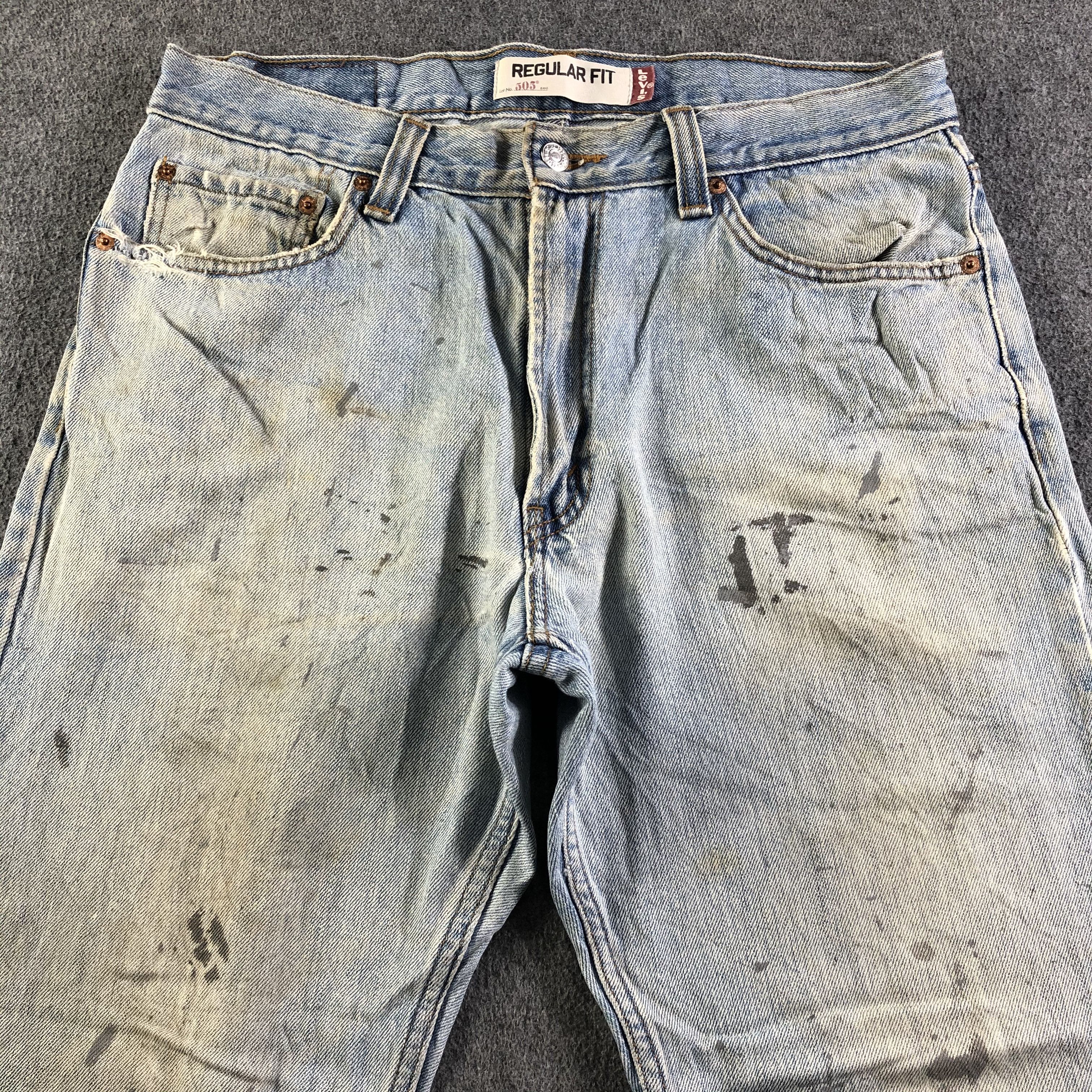 Levi's Vintage Light Wash Levis 505 Jeans-J4269 Size US 34 / EU 50 - 3 Thumbnail