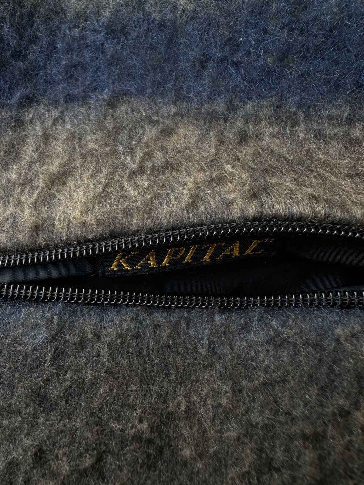 Kapital Blanket Striped Mohair Fleece Reversible Size US L / EU 52-54 / 3 - 6 Thumbnail
