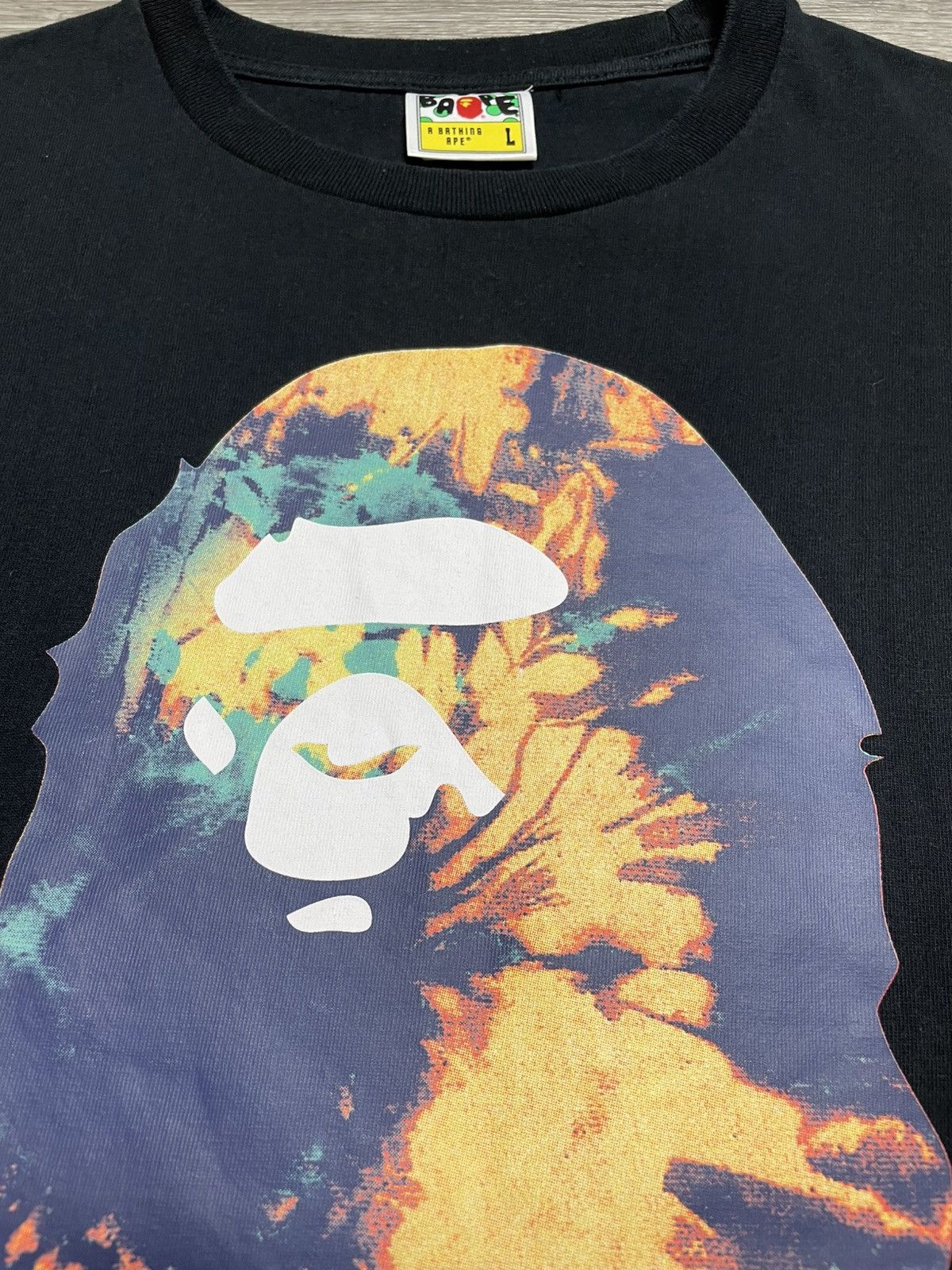 Bape Bape Tie Dye By Bathing Ape Black T-Shirt Size US L / EU 52-54 / 3 - 8 Thumbnail