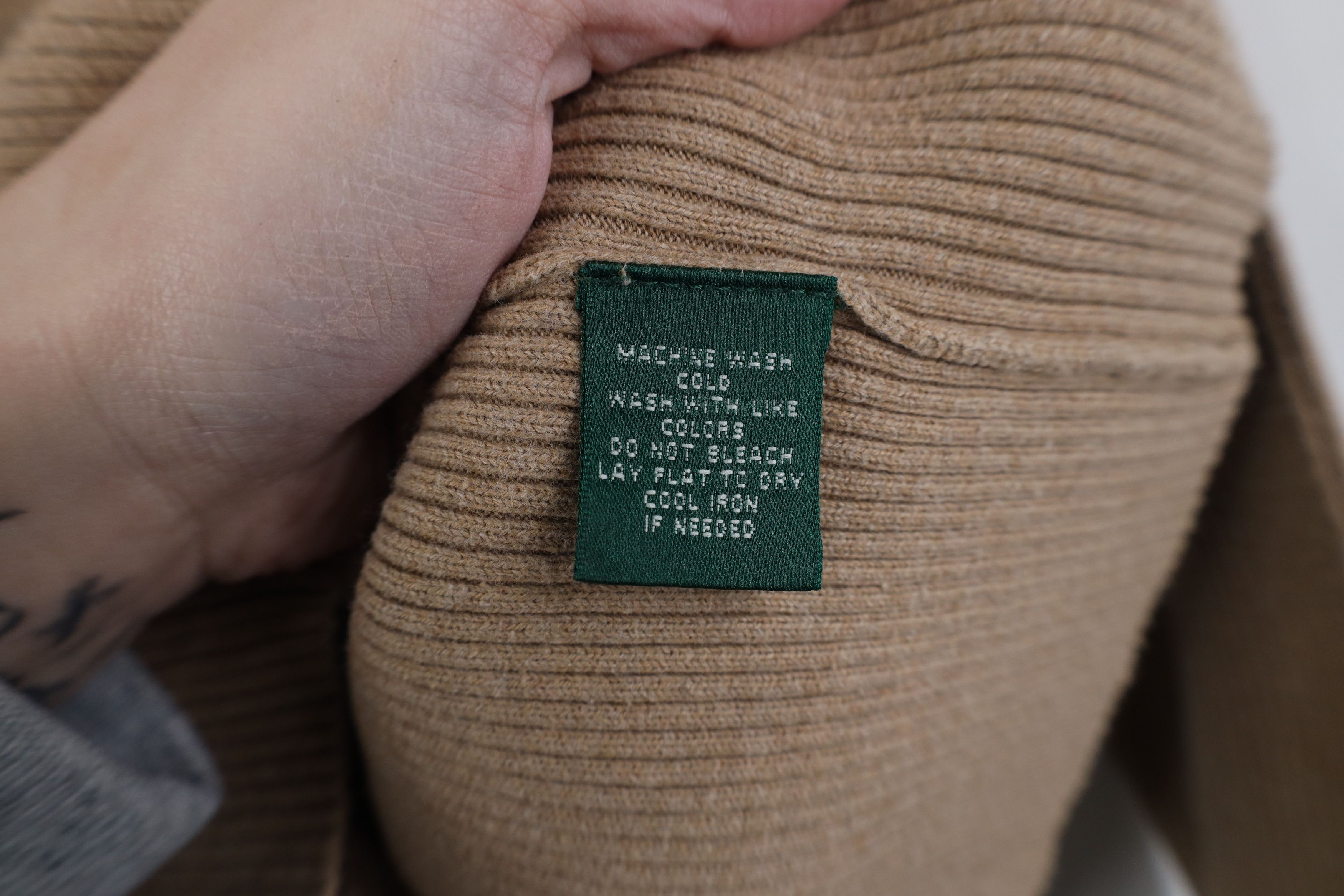 Ralph Lauren Vintage 90s Ralph Lauren Ribbed Knit Turtleneck Sweater Size M / US 6-8 / IT 42-44 - 8 Thumbnail