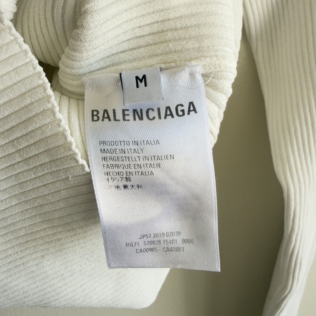 Balenciaga Balenciaga ribbed knit shirt Size M / US 6-8 / IT 42-44 - 4 Thumbnail