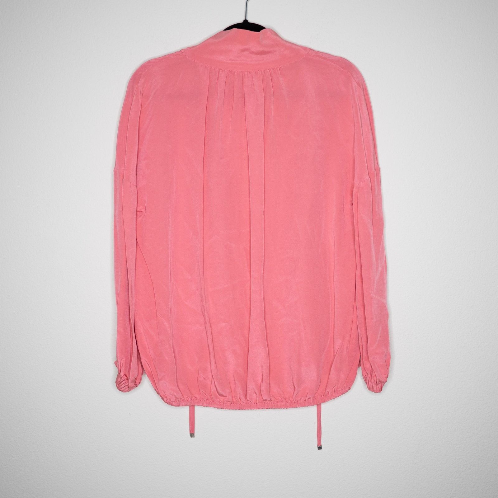 Tibi Tibi Drawstring Blouse Salmon Pink Size XS / US 0-2 / IT 36-38 - 5 Thumbnail