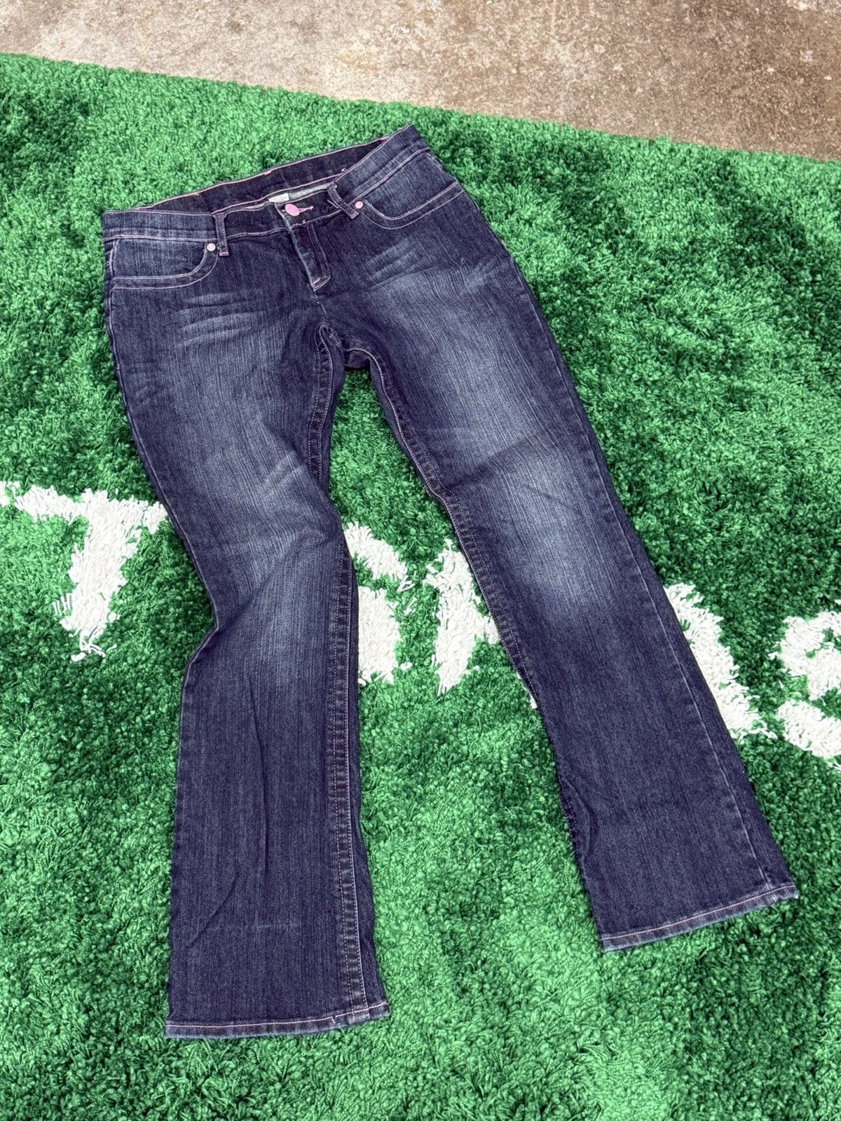 Juicy Couture Jeans RARE Juicy Couture Denim Paint Angel Wings Pink Y2K Jeans 28 Size 28" / US 6 / IT 42 - 2 Thumbnail