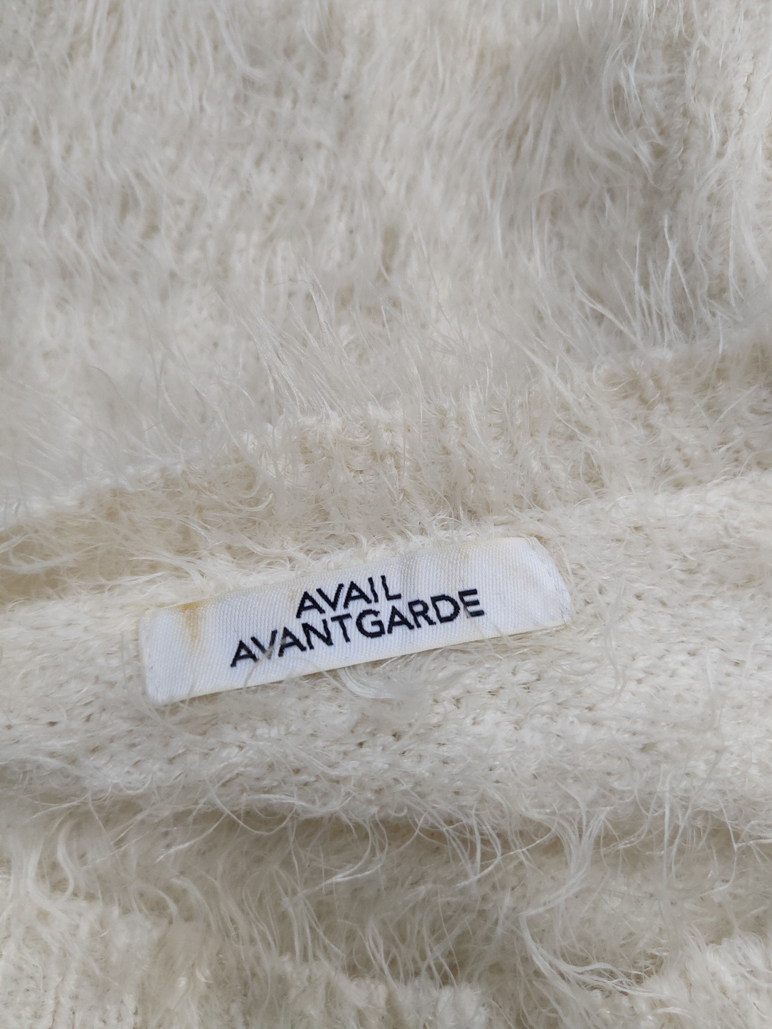 Japanese Brand Avai Avantgarde Cream Shag Shaggy Fur Mohair Knitwear #S2105 Size M / US 6-8 / IT 42-44 - 13 Thumbnail