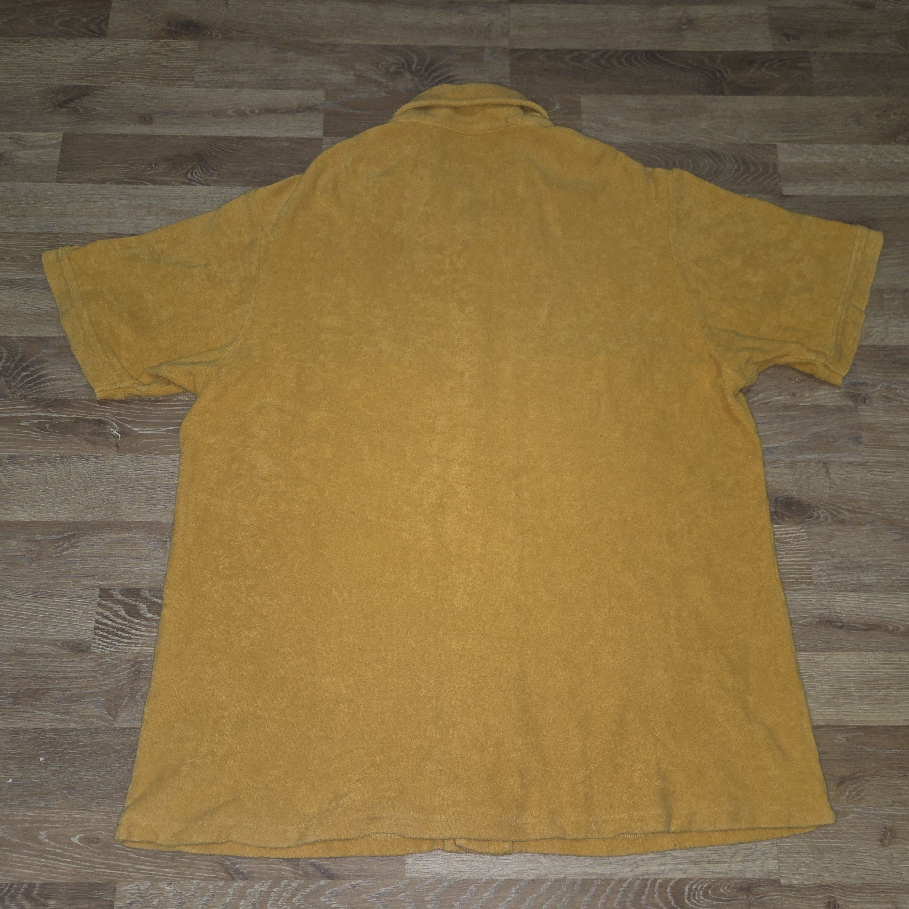 Supreme Terry Cloth SS17 Cabana Spell Out Embroidery Shirt