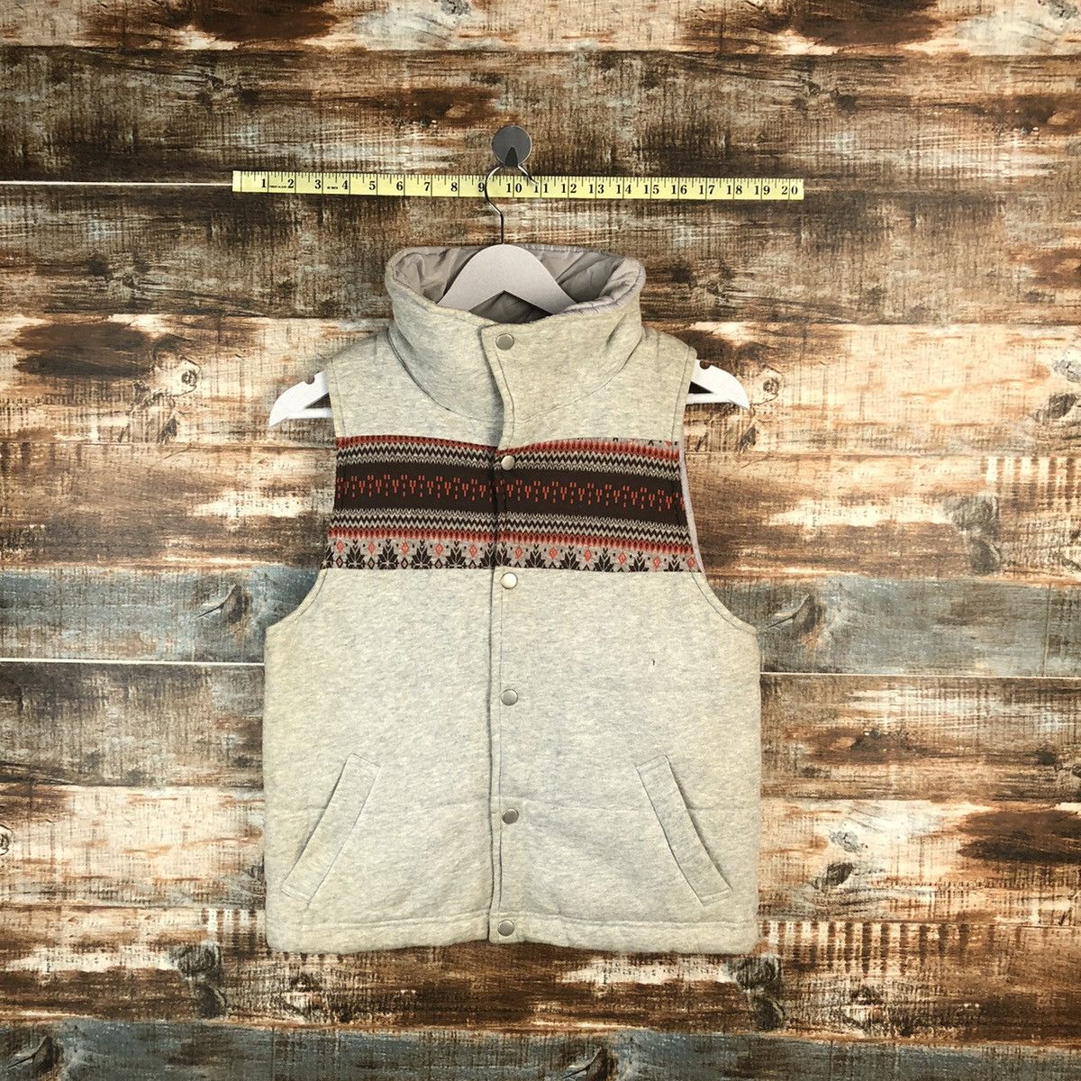 Japanese Brand Grey Vest vintage #A1585