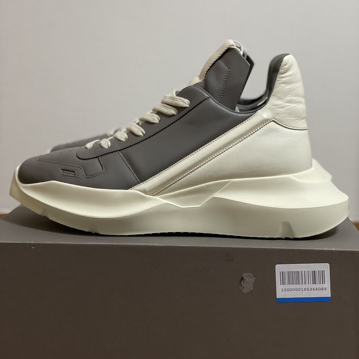 image of Rick Owens x Rick Owens Drkshdw Geth Runner Shoes in Dark Dust, Men's (Size 8)