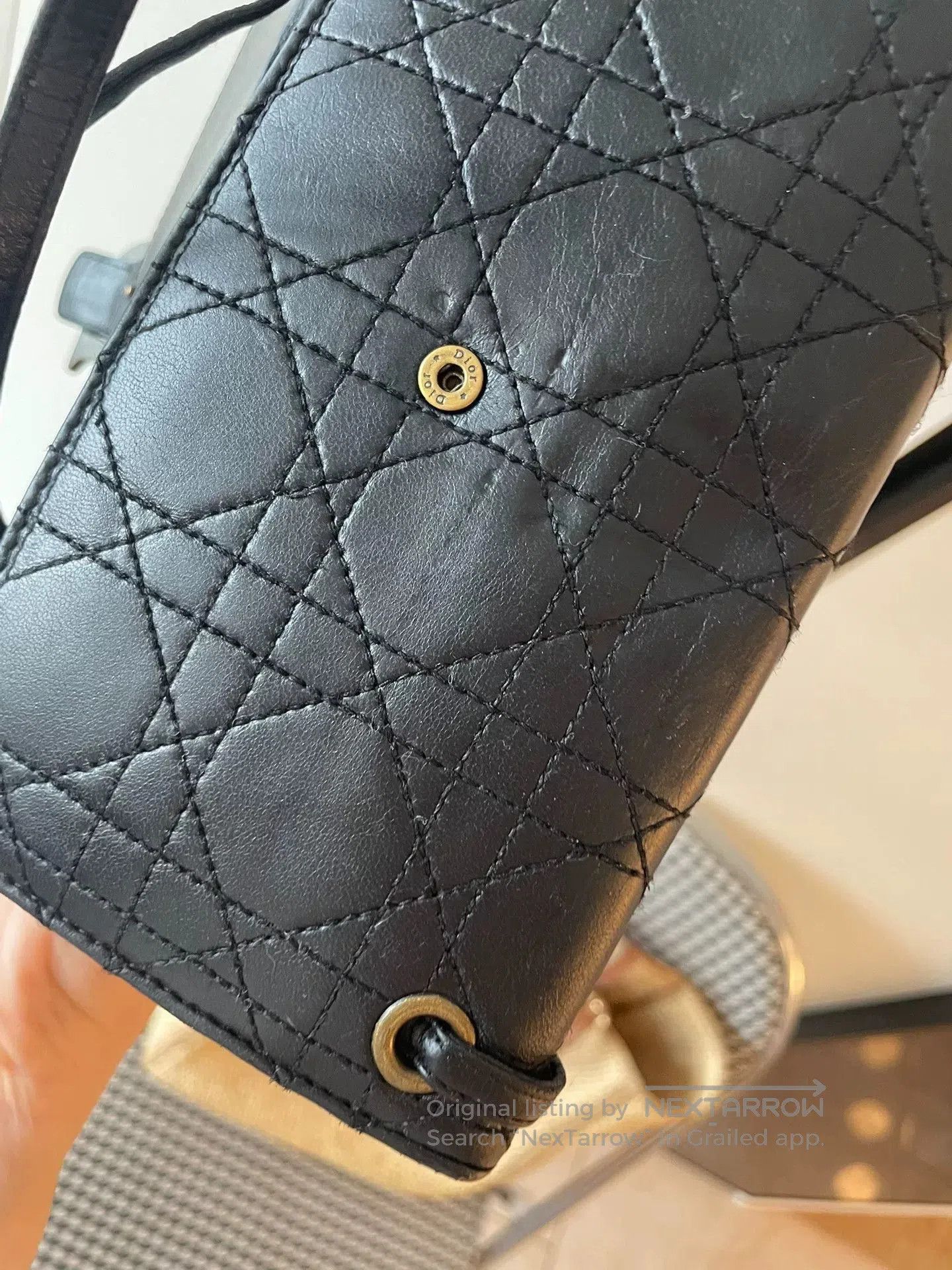 Dior Dior Vintage Lambskin Lady Dior Bag. Size ONE SIZE - 9 Thumbnail