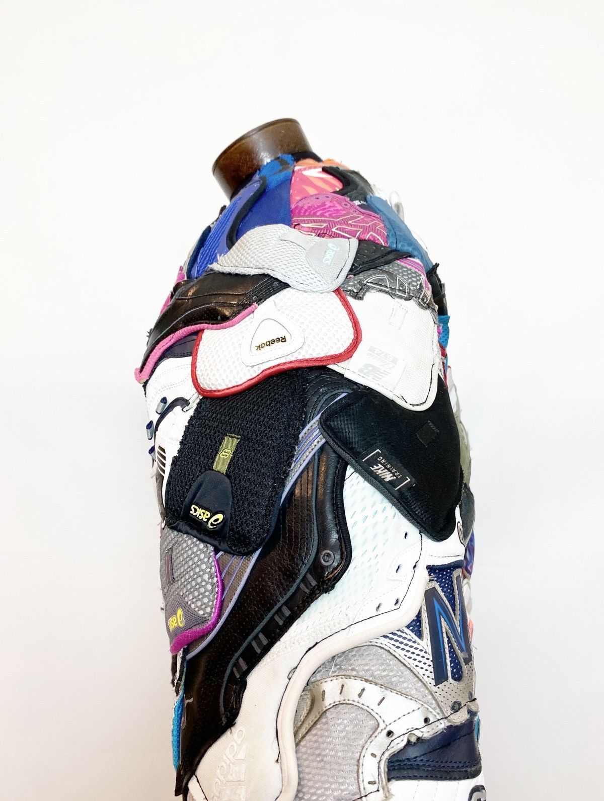 Handmade JACKET FROM SNEAKERS UPCYCLE BOMBER HANDMADE CUSTOM 1 OF 1 Size US L / EU 52-54 / 3 - 13 Thumbnail