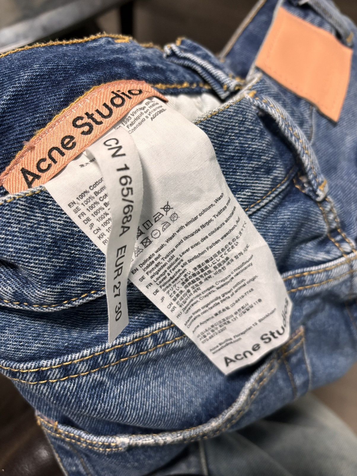 Acne Studios Acne Studios High-Rise Straight Leg Jeans Size US 27 - 5 Thumbnail