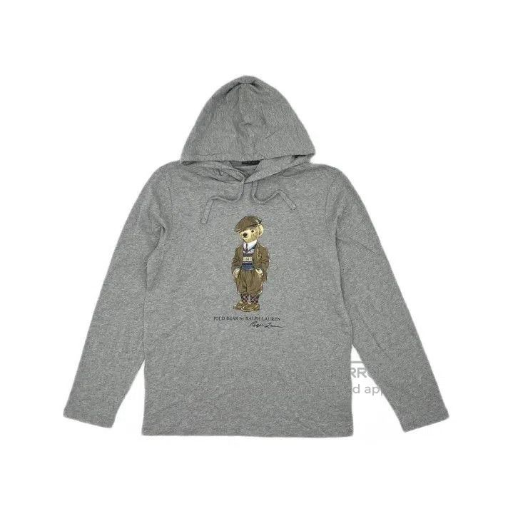 Polo Ralph Lauren Polo Ralph Lauren Gray Bear Graphic Hooded T. Size US S / EU 44-46 / 1 - 2 Thumbnail
