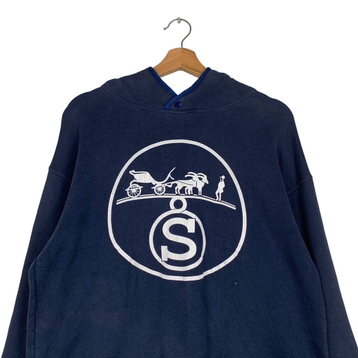 Japanese Brand SCENARIO One Piece Co. Ltd Big Logo Hoodies #1220-C55 Size US L / EU 52-54 / 3 - 11 Thumbnail