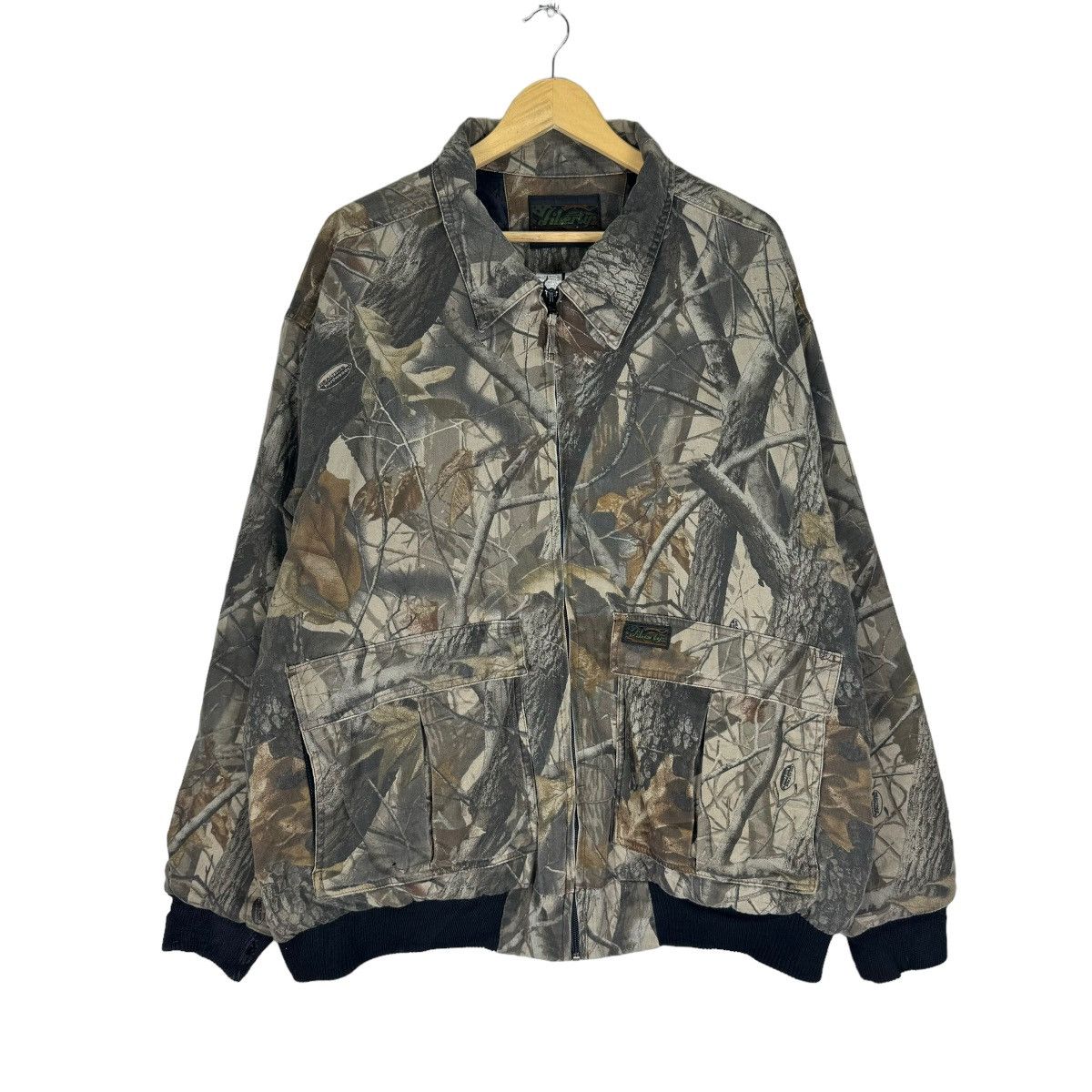 🌟LIBERTY REAL TREE BOMBER LIGHT ZIPPER JACKET