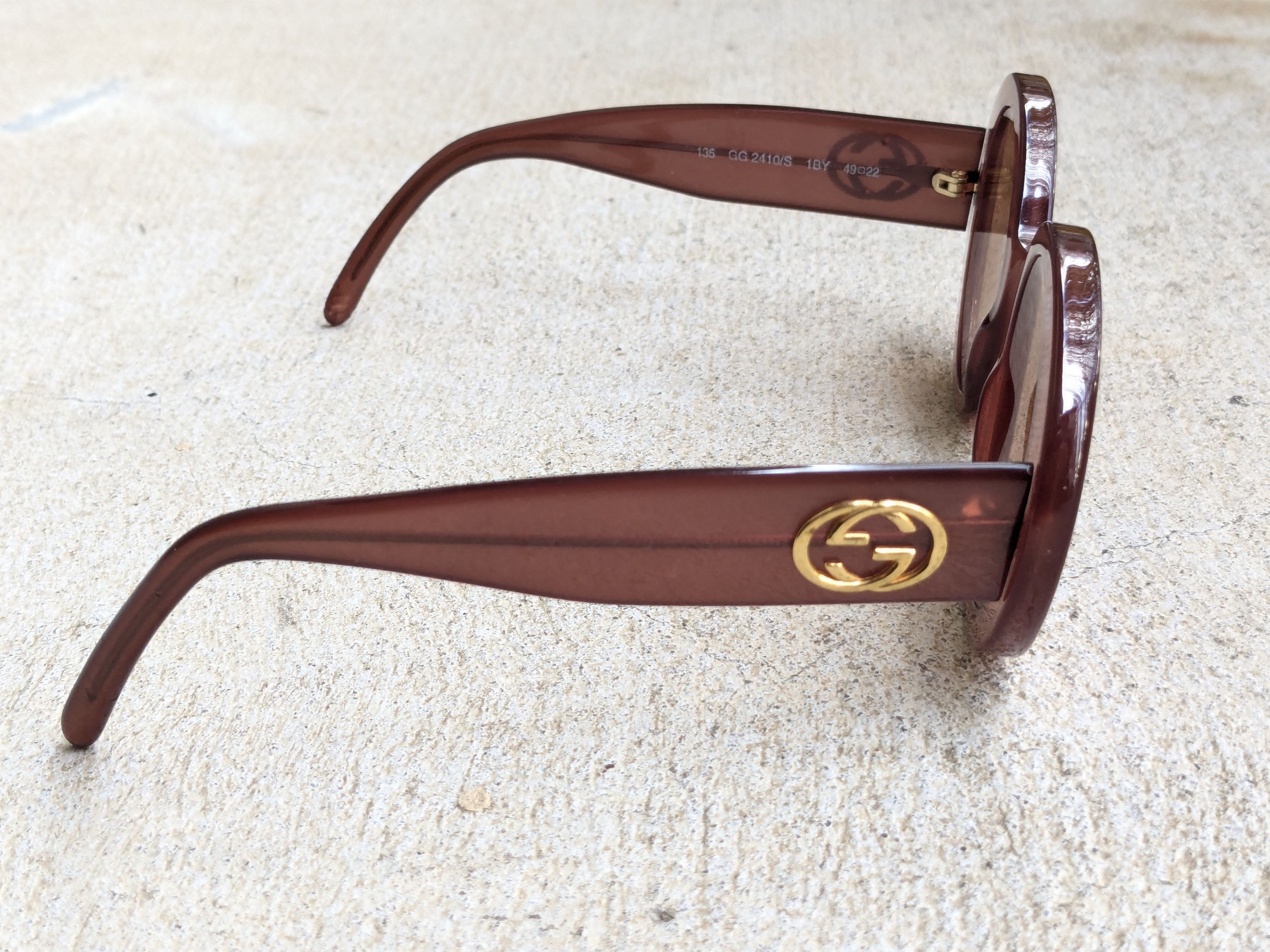 Gucci Gucci Sunglasses GG2410/S Pink Brown Round Womens Size ONE SIZE - 6 Thumbnail
