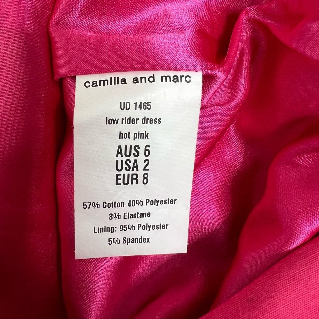 CAMILLA Camilla and Marc Low Rider hot Pink Dress (014) Size XS / US 0-2 / IT 36-38 - 16 Thumbnail